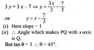 ML Aggarwal Class 10 Solutions for ICSE Maths Chapter 12 Equation of a Straight Line Ex 12.1 Q8.1