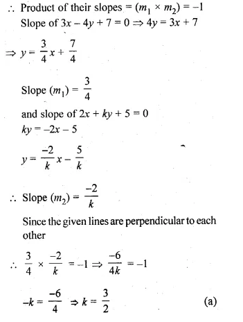 ML Aggarwal Class 10 Solutions for ICSE Maths Chapter 12 Equation of a Straight Line MCQS Q13.1