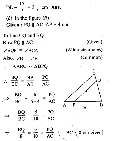 ML Aggarwal Class 10 Solutions for ICSE Maths Chapter 13 Similarity Ex 13.2 Q1.3