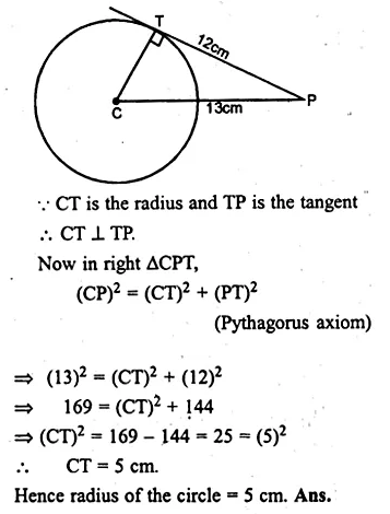 ML Aggarwal Class 10 Solutions for ICSE Maths Chapter 15 Circles Ex 15.3 Q2.1
