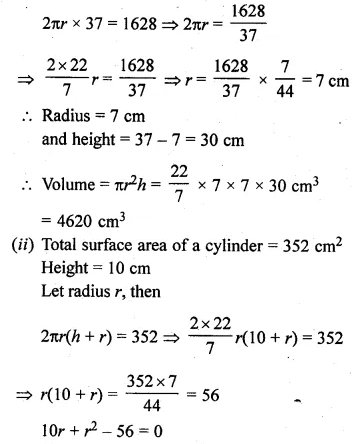 ML Aggarwal Class 10 Solutions for ICSE Maths Chapter 17 Mensuration Ex 17.1 Q14.1