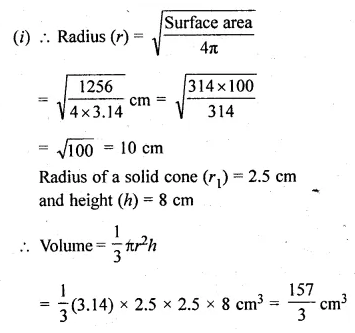 ML Aggarwal Class 10 Solutions for ICSE Maths Chapter 17 Mensuration Ex 17.5 Q27.1