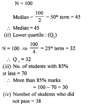 ML Aggarwal Class 10 Solutions for ICSE Maths Chapter 21 Measures of Central Tendency Ex 21.6 Q11.2