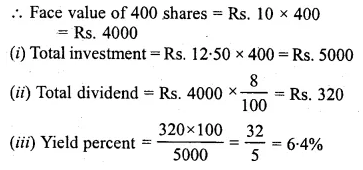 ML Aggarwal Class 10 Solutions for ICSE Maths Chapter 3 Shares and Dividends Ex 3 Q20.1