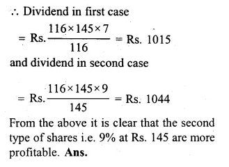 ML Aggarwal Class 10 Solutions for ICSE Maths Chapter 3 Shares and Dividends Ex 3 Q22.1