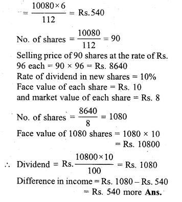 ML Aggarwal Class 10 Solutions for ICSE Maths Chapter 3 Shares and Dividends Ex 3 Q24.1