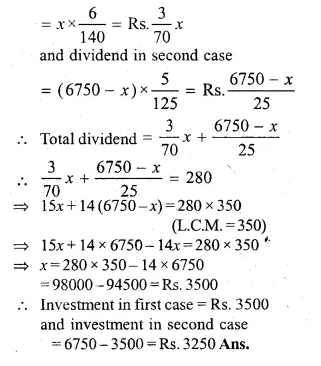 ML Aggarwal Class 10 Solutions for ICSE Maths Chapter 3 Shares and Dividends Ex 3 Q35.1