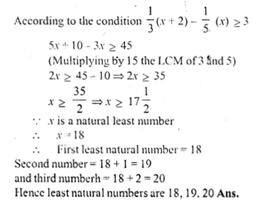 ML Aggarwal Class 10 Solutions for ICSE Maths Chapter 4 Linear Inequations Chapter Test Q9.1