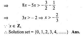 ML Aggarwal Class 10 Solutions for ICSE Maths Chapter 4 Linear Inequations Ex 4 Q11.1