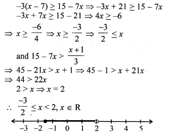 ML Aggarwal Class 10 Solutions for ICSE Maths Chapter 4 Linear Inequations Ex 4 Q29.1
