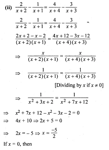 ML Aggarwal Class 10 Solutions for ICSE Maths Chapter 5 Quadratic Equations in One Variable Chapter Test Q6.2