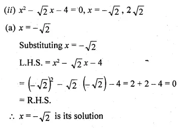 ML Aggarwal Class 10 Solutions for ICSE Maths Chapter 5 Quadratic Equations in One Variable Ex 5.1 Q3.2