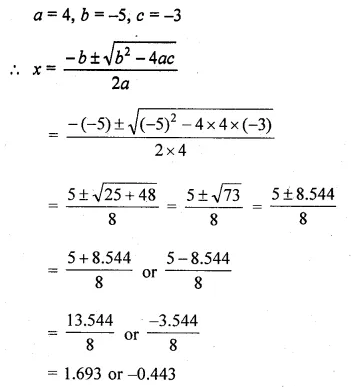 ML Aggarwal Class 10 Solutions for ICSE Maths Chapter 5 Quadratic Equations in One Variable Ex 5.3 Q11.1