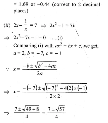 ML Aggarwal Class 10 Solutions for ICSE Maths Chapter 5 Quadratic Equations in One Variable Ex 5.3 Q11.2