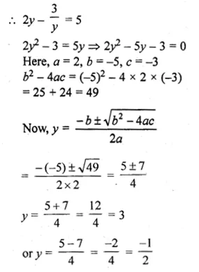 ML Aggarwal Class 10 Solutions for ICSE Maths Chapter 5 Quadratic Equations in One Variable Ex 5.3 Q9.1