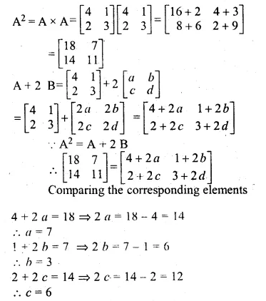 ML Aggarwal Class 10 Solutions for ICSE Maths Chapter 8 Matrices Chapter Test Q5.1