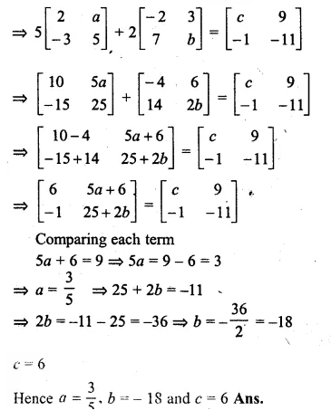 ML Aggarwal Class 10 Solutions for ICSE Maths Chapter 8 Matrices Ex 8.2 Q15.1