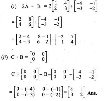 ML Aggarwal Class 10 Solutions for ICSE Maths Chapter 8 Matrices Ex 8.2 Q4.1