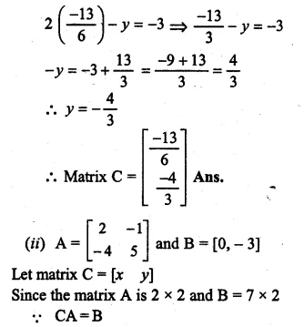ML Aggarwal Class 10 Solutions for ICSE Maths Chapter 8 Matrices Ex 8.3 Q37.2