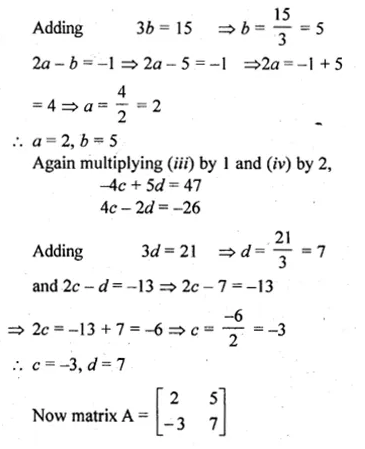 ML Aggarwal Class 10 Solutions for ICSE Maths Chapter 8 Matrices Ex 8.3 Q39.2