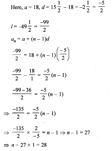 ML Aggarwal Class 10 Solutions for ICSE Maths Chapter 9 Arithmetic and Geometric Progressions Chapter Test Q19.1
