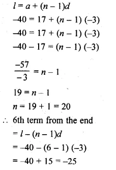 ML Aggarwal Class 10 Solutions for ICSE Maths Chapter 9 Arithmetic and Geometric Progressions Chapter Test Q5.1