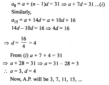 ML Aggarwal Class 10 Solutions for ICSE Maths Chapter 9 Arithmetic and Geometric Progressions Chapter Test Q6.1