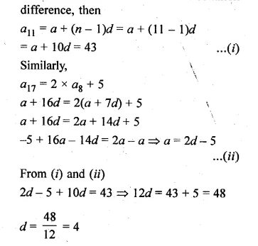 ML Aggarwal Class 10 Solutions for ICSE Maths Chapter 9 Arithmetic and Geometric Progressions Chapter Test Q7.1