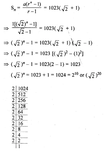 ML Aggarwal Class 10 Solutions for ICSE Maths Chapter 9 Arithmetic and Geometric Progressions Ex 9.5 Q8.1