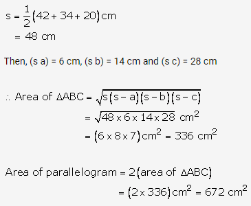 RS Aggarwal Solutions Class 10 Chapter 17 Perimeter and Areas of Plane Figures Ex 17b 33