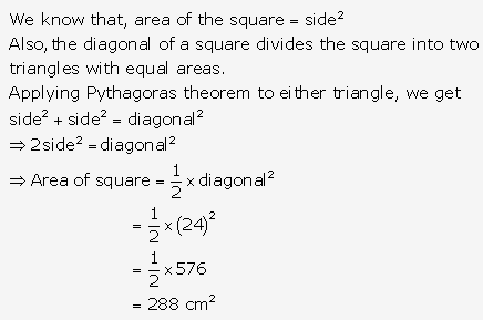 RS Aggarwal Solutions Class 10 Chapter 17 Perimeter and Areas of Plane Figures Test Yourself 8