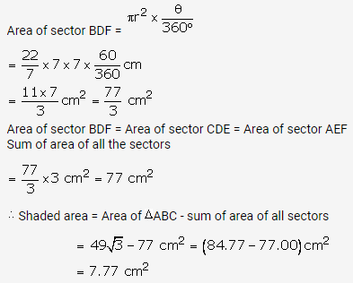 RS Aggarwal Solutions Class 10 Chapter 18 Areas of Circle, Sector and Segment Ex 18b 64