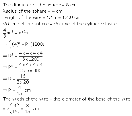 RS Aggarwal Solutions Class 10 Chapter 19 Volume and Surface Areas of Solids Ex 19d 27