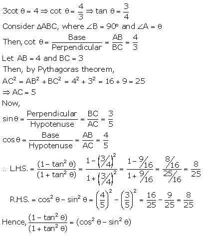 RS Aggarwal Solutions Class 10 Chapter 5 Trigonometric Ratios Ex 5 40