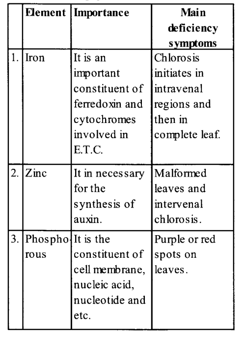 NCERT Solutions for Class 11 Biology Chapter 12 Mineral Nutrition 3