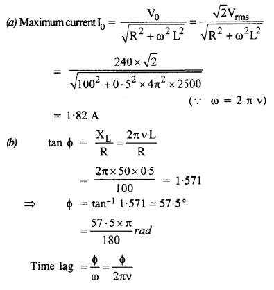 NCERT Solutions for Class 12 Physics Chapter 7 Alternating Current 16
