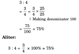 NCERT Solutions for Class 8 Maths Chapter 8 Comparing Quantities Ex 8.1 1