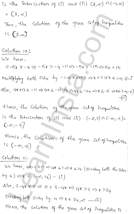 RD Sharma Class 11 Solutions Chapter 15 Linear Inequations Ex 15.2 1.5