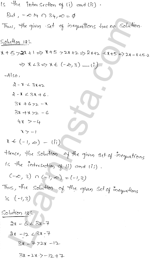 RD Sharma Class 11 Solutions Chapter 15 Linear Inequations Ex 15.2 1.6