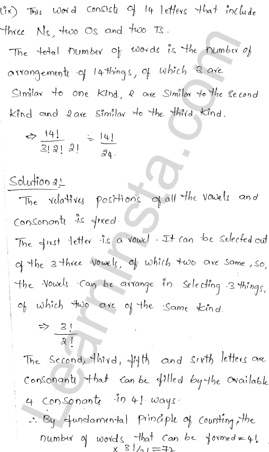 RD Sharma Class 11 Solutions Chapter 16 Permutations Ex 16.5 4