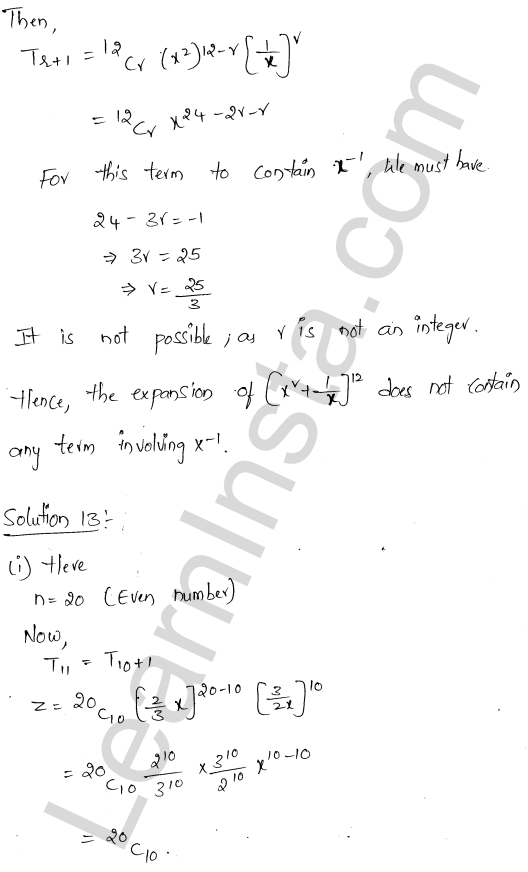 RD Sharma Class 11 Solutions Chapter 18 Binomial Theorem Ex 18.2 1.13