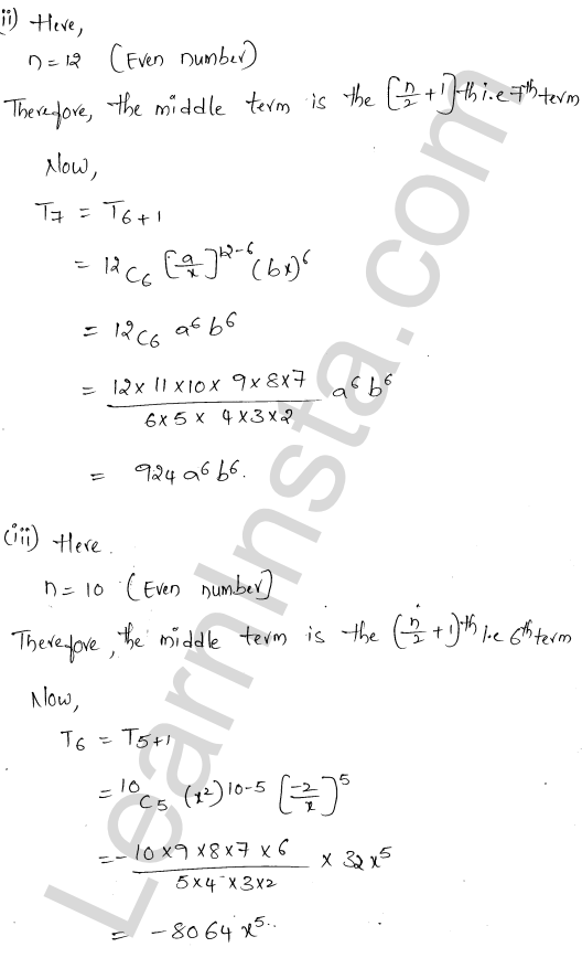 RD Sharma Class 11 Solutions Chapter 18 Binomial Theorem Ex 18.2 1.14