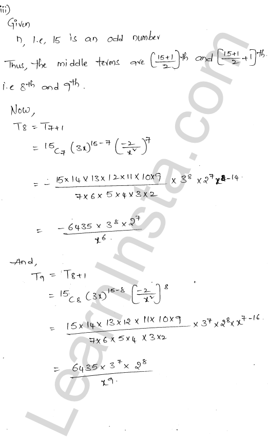 RD Sharma Class 11 Solutions Chapter 18 Binomial Theorem Ex 18.2 1.17