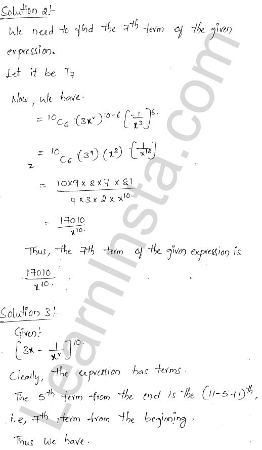 RD Sharma Class 11 Solutions Chapter 18 Binomial Theorem Ex 18.2 1.2