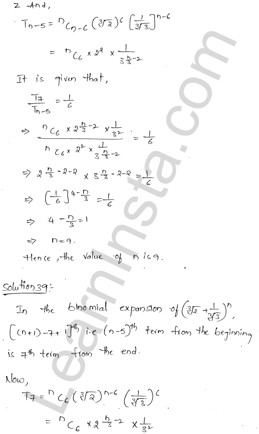 RD Sharma Class 11 Solutions Chapter 18 Binomial Theorem Ex 18.2 1.49