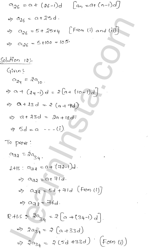 RD Sharma Class 11 Solutions Chapter 19 Arithmetic Progressions Ex 19.2 1.14