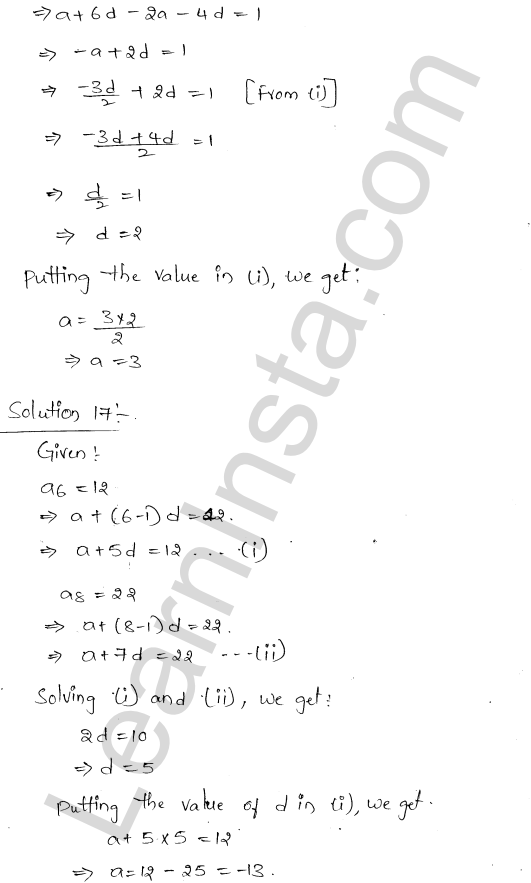 RD Sharma Class 11 Solutions Chapter 19 Arithmetic Progressions Ex 19.2 1.18