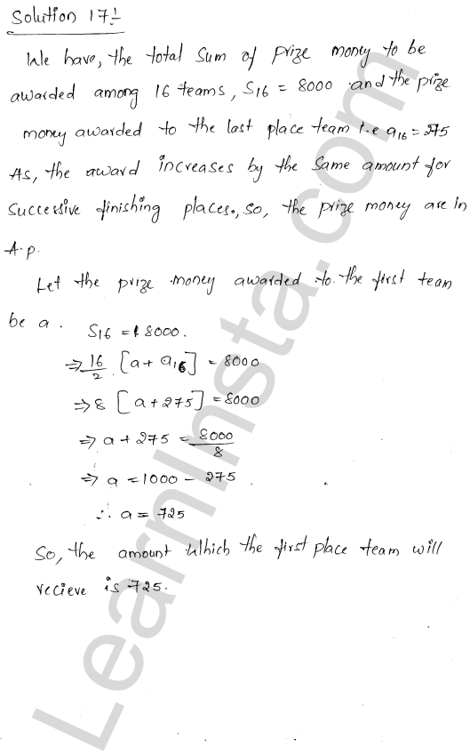 RD Sharma Class 11 Solutions Chapter 19 Arithmetic Progressions Ex 19.7 1.16