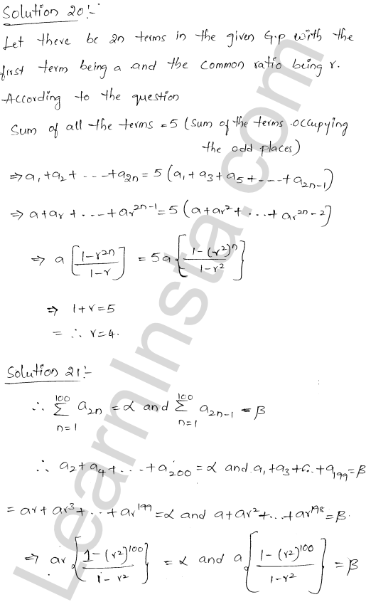 RD Sharma Class 11 Solutions Chapter 20 Geometric Progressions Ex 20.3 1.22