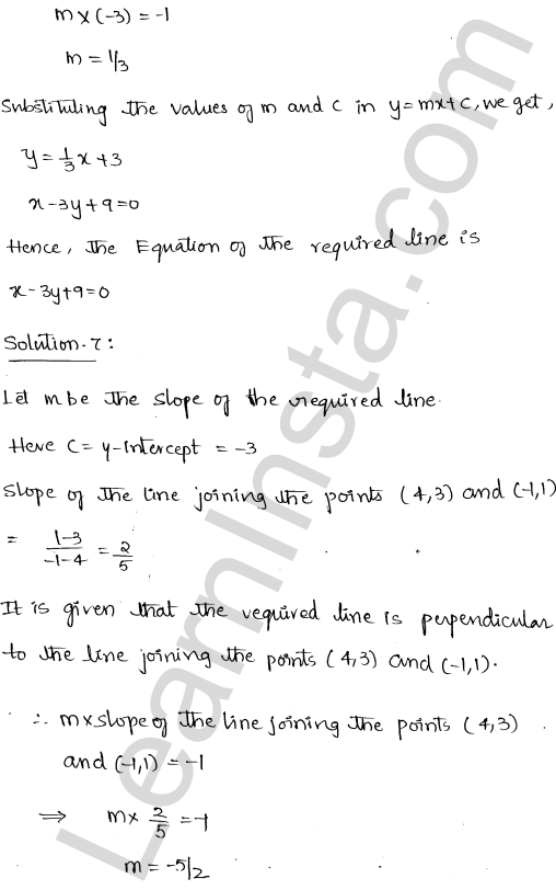 RD Sharma Class 11 Solutions Chapter 23 The Straight Lines Ex 23.3 1.5